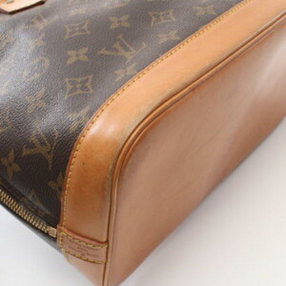 Louis Vuitton Alma PM Monogram Handbag Leather Brown - Picture 1 of 7